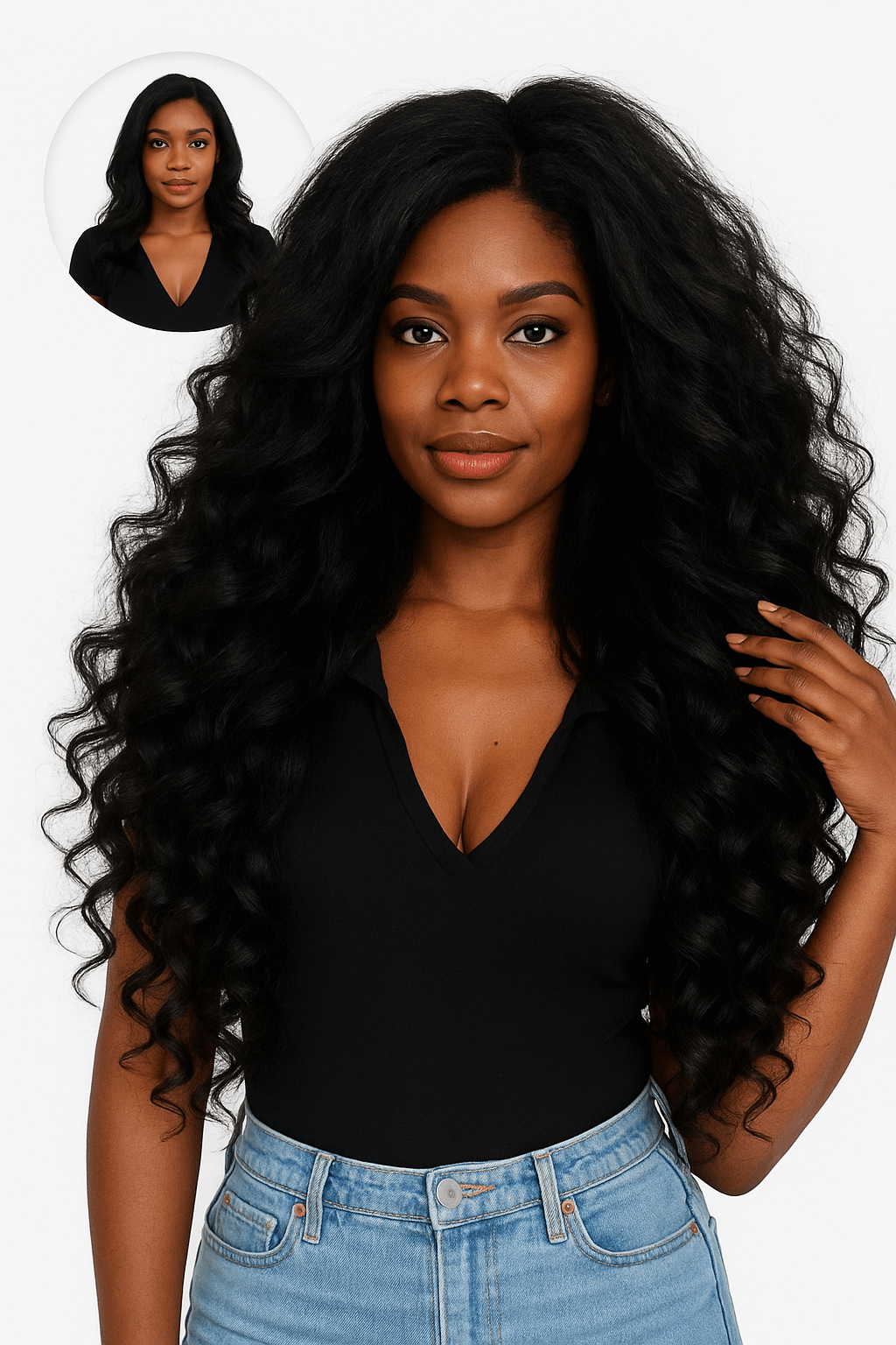 Women Buys BigLove Indian Hair curly hair extensions