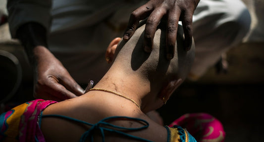 Why do Indian Women shave heads at temples in India