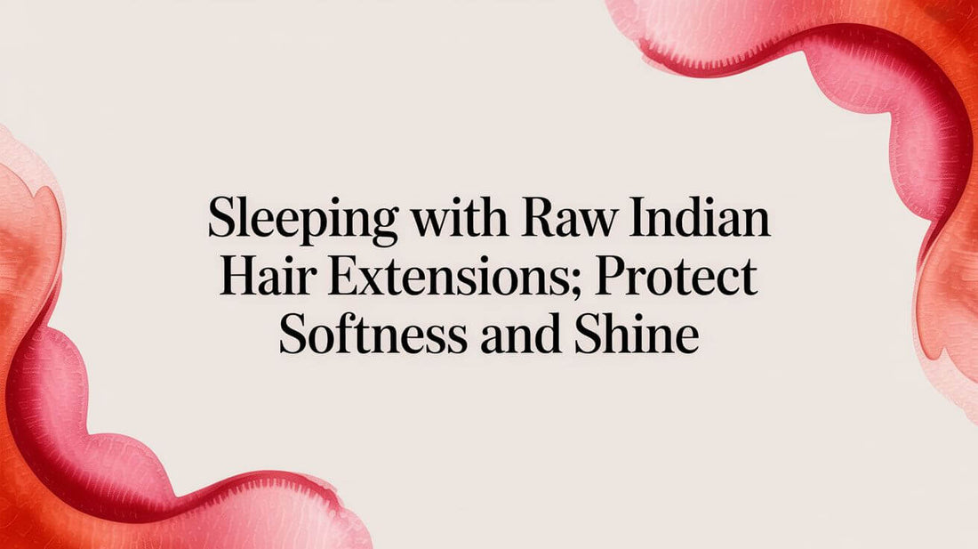 Sleeping with raw indian hair extensions: protect softness and shine