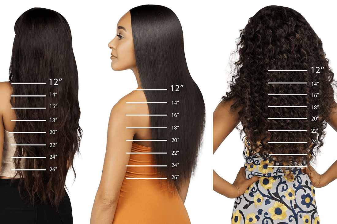 Hair Length Guide for Raw Indian Hair Extensions