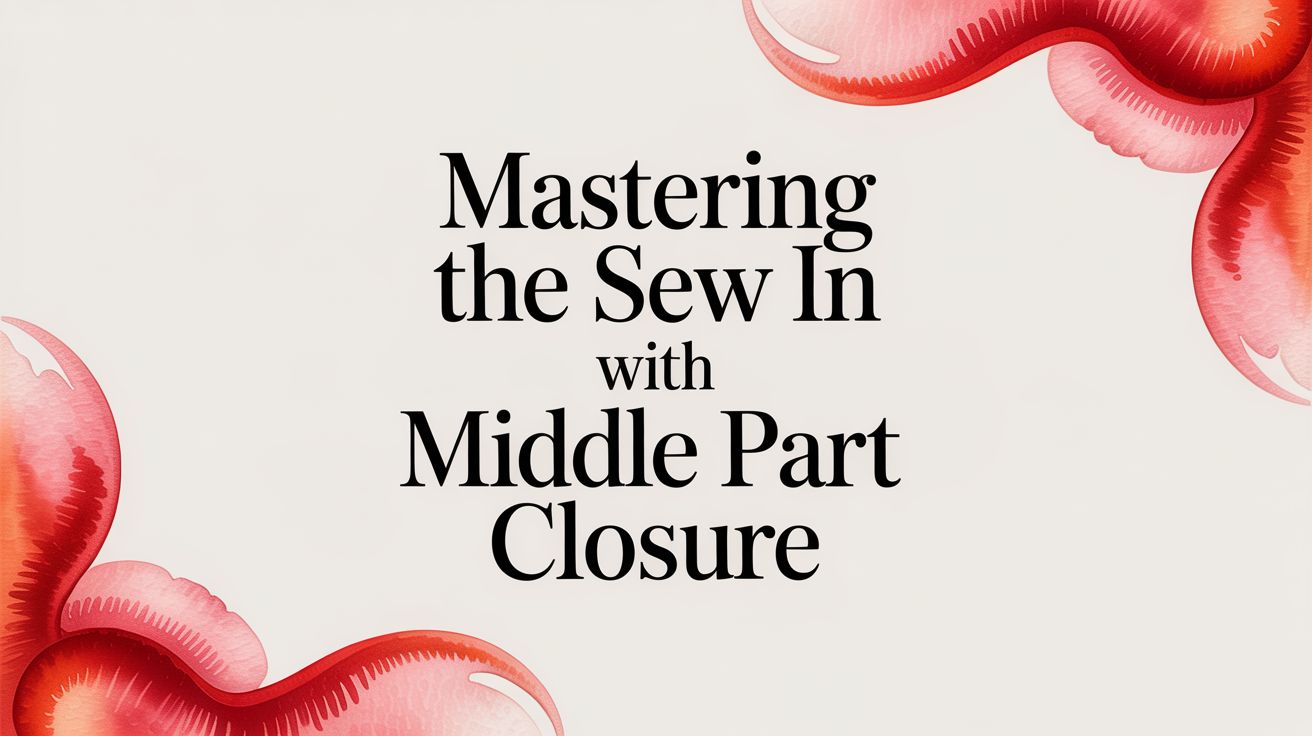 Mastering the Sew In With Middle Part Closure
