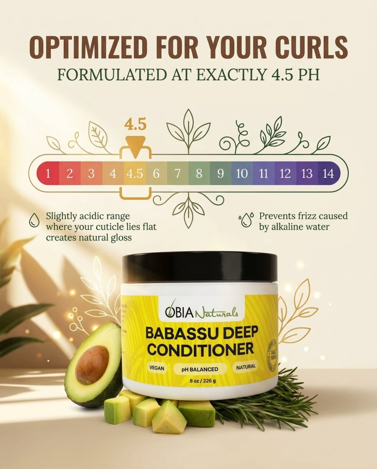 OBIA Naturals Babassu Deep Conditioner — Protein-Free for Dry, Curly Hair