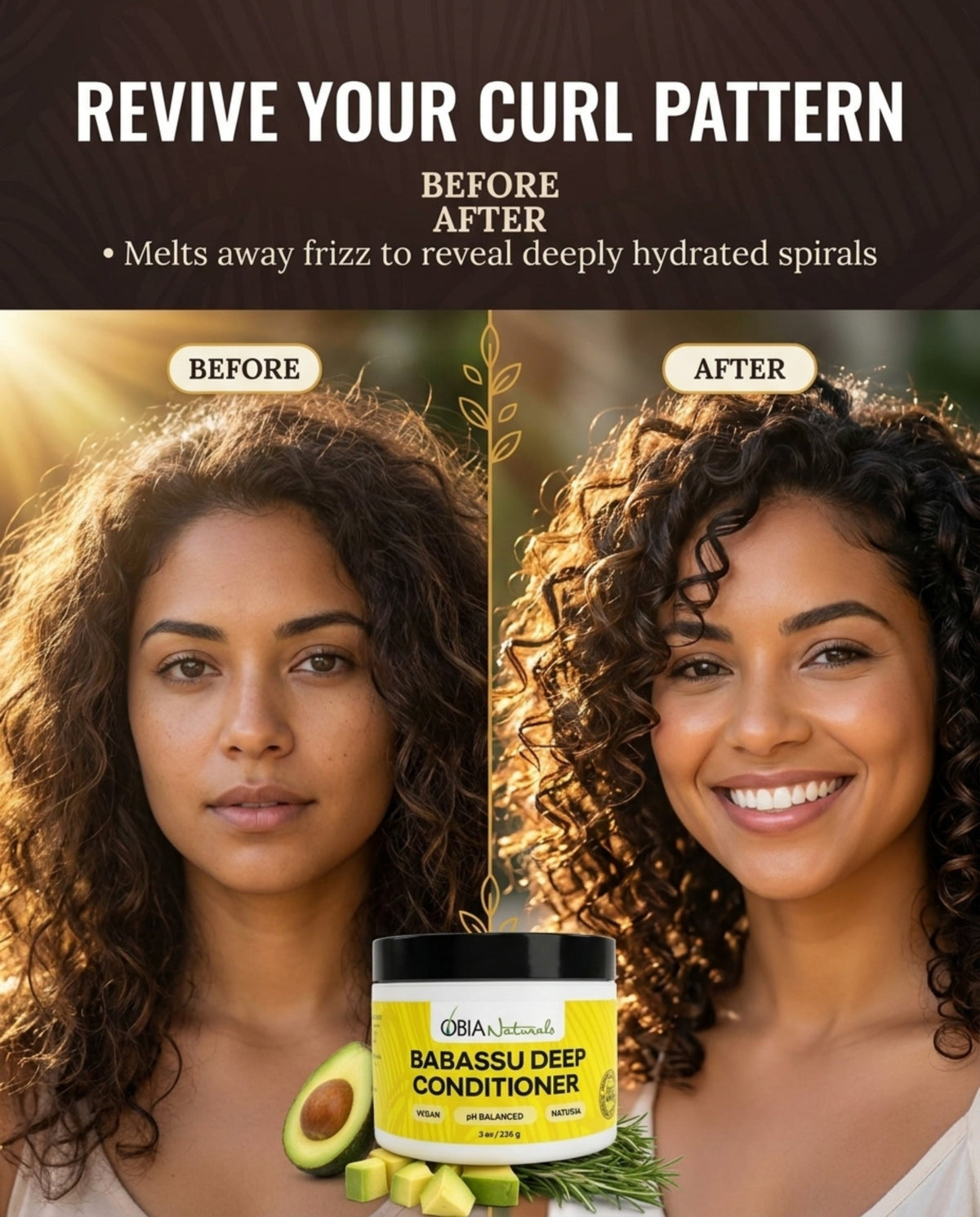 OBIA Naturals Babassu Deep Conditioner — Protein-Free for Dry, Curly Hair