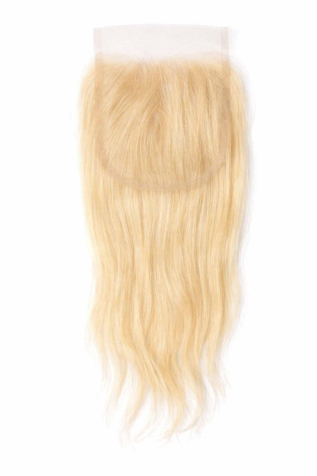 Blonde 613 Straight Raw Indian Hair closure close up