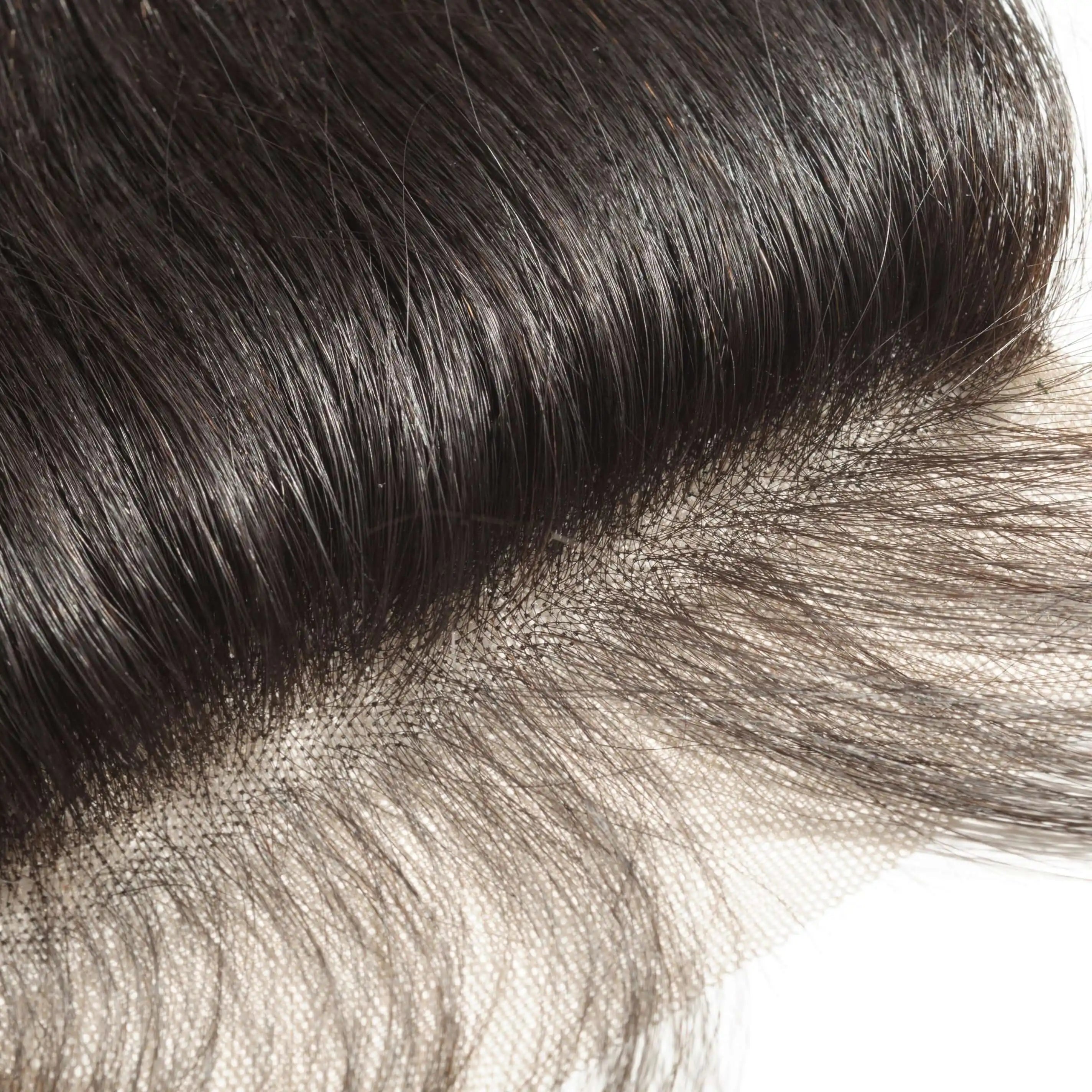 Curly Raw Indian Hair Closures 13 X 6 size