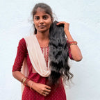Raw Indian hair bundles with soft natural wavy texture