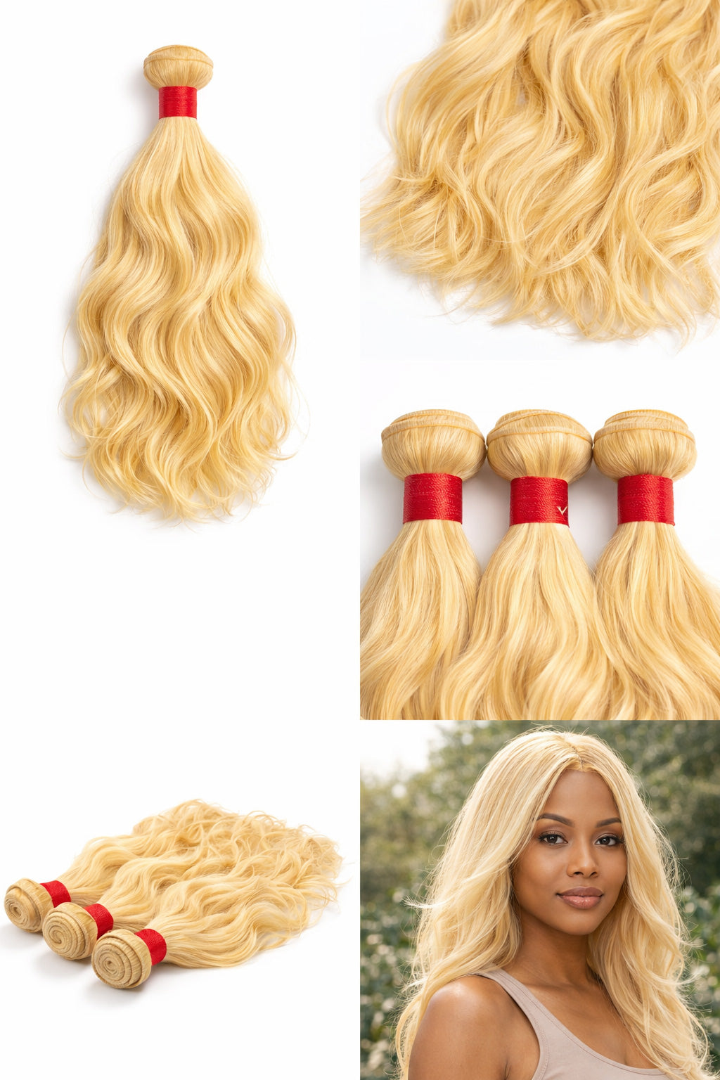 A stack of Straight 613 Blonde Bundles for USA clients, representing the factory-direct quality trusted by top USA salon owners.