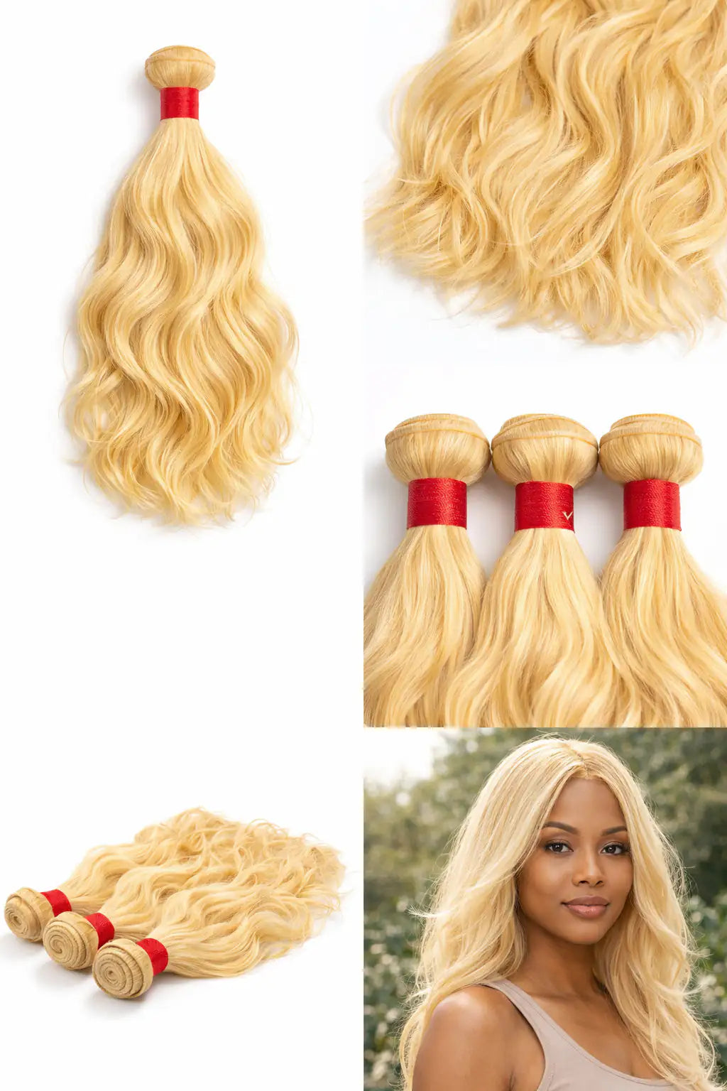 A stack of Straight 613 Blonde Bundles for USA clients, representing the factory-direct quality trusted by top USA salon owners.