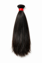 Straight Raw Bulk Indian Hair for Braiding and Boho Braids