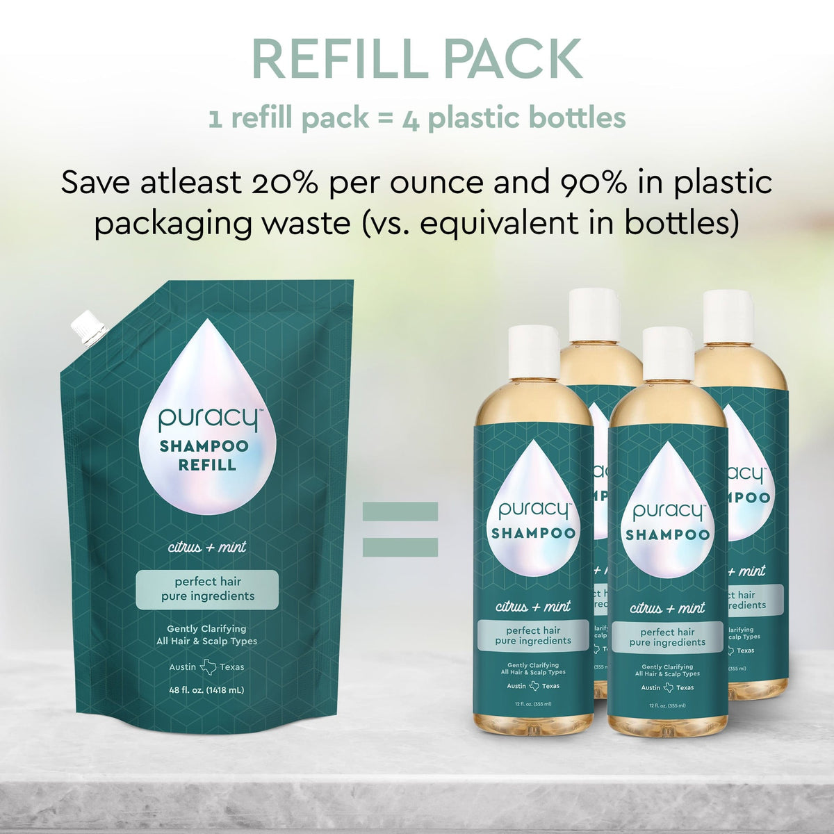 Puracy Sulfate-Free Shampoo (Paraben & Silicone-Free)