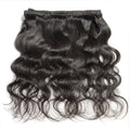 Top-down view of a raw Indian hair sample kit including bundles and texture rings, the perfect first step for wholesale partners in the USA.