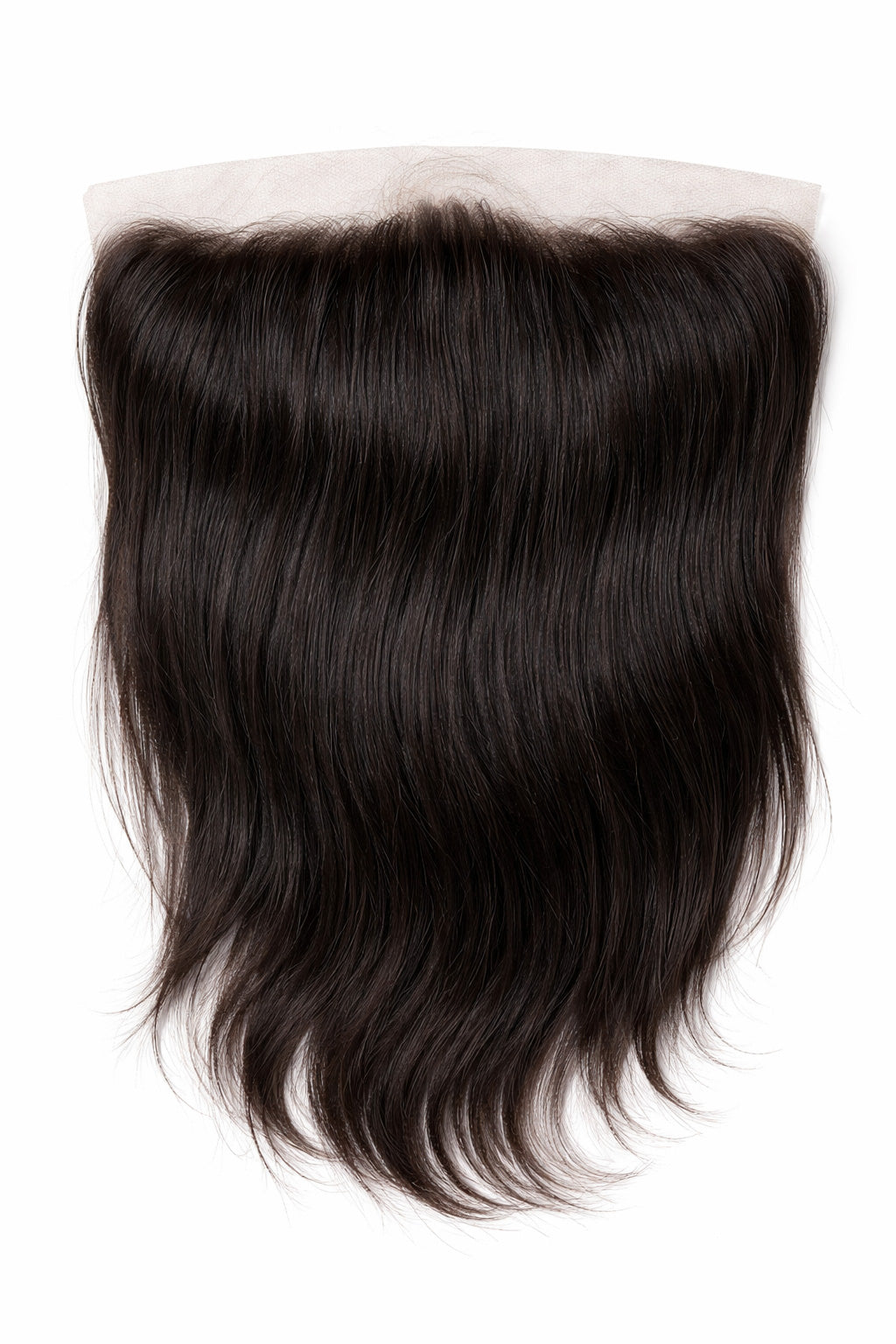 HD transparent lace frontal featuring Straight Raw Indian Hair for an undetectable ear-to-ear blend.