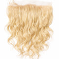 613 Blonde Wavy Raw Indian Hair Frontal